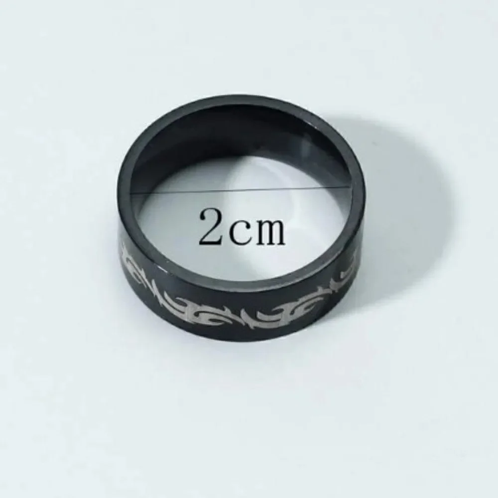 Stainless Steel Tribal Design Ring